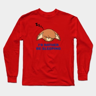 kittyswat Claire I'd Rather Be Sleeping Long Sleeve T-Shirt